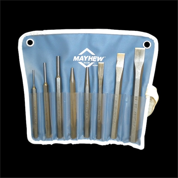Punch/Chisel Kit, 754K 8Pc