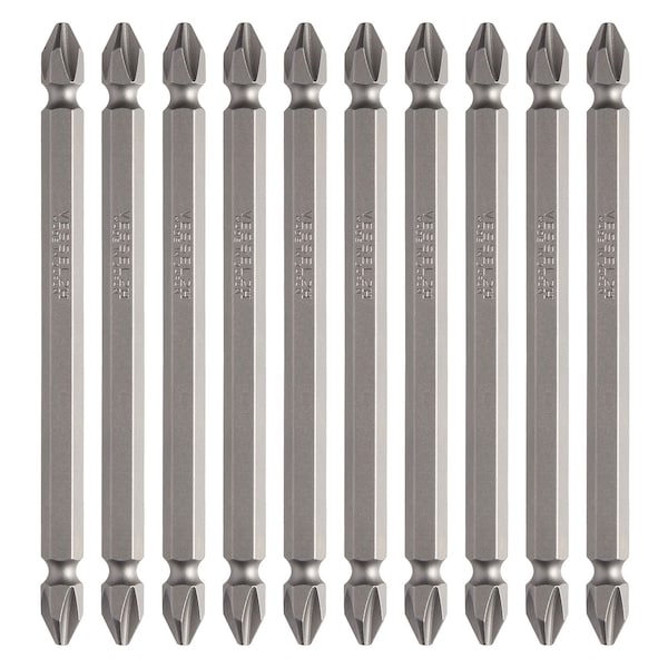Double-Ended Bit 1/4" Hex B, +2x10, PK10
