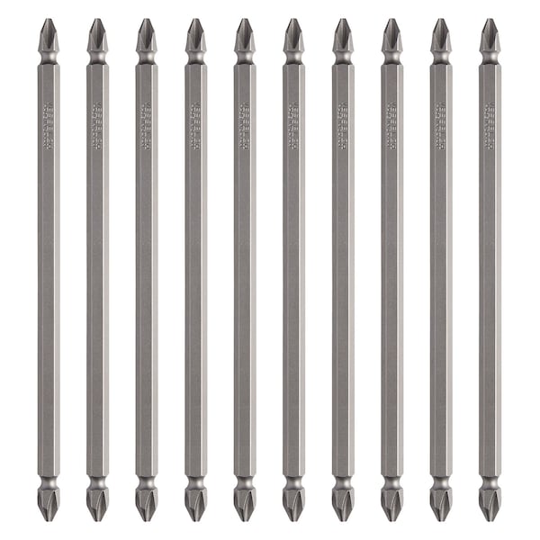Double-Ended Bit 1/4" Hex B, +2x15, PK10