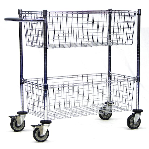 Supply Cart, 2 Baskets, 18x42x40