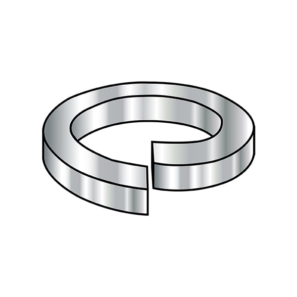 Split Lock Washer, For Screw Size M5 18-8 Stainless Steel, Plain Finish, 5000 PK