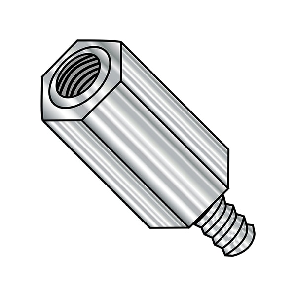 Hex Standoff, M3-0.5 Thrd Sz, Stainless Steel Plain, 4.5 mm Hex W, 250 PK