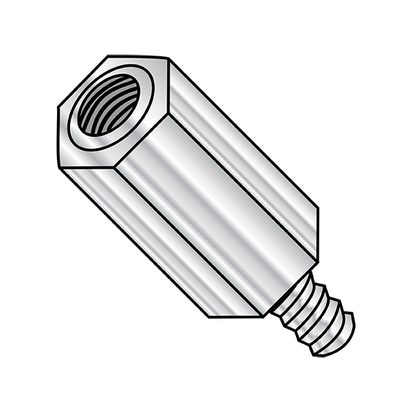 Hex Standoff, M3-0.5 Thrd Sz, Aluminum 4.5 mm Hex W, 500 PK