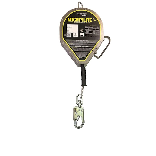 MIGHTYLT Self-Retracting Lifeline, 20ft / 40ft / 50ft / 85ft / 100 ft / 130ft Length, Carabiner