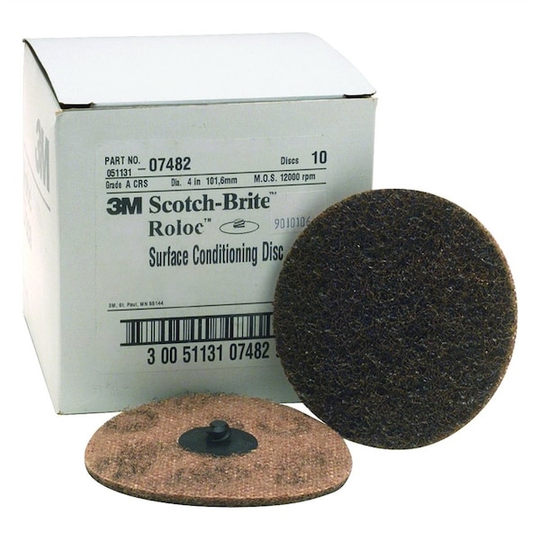 Coarse Scotch Brite Roloc Surface Conditioning Discs, 4"
