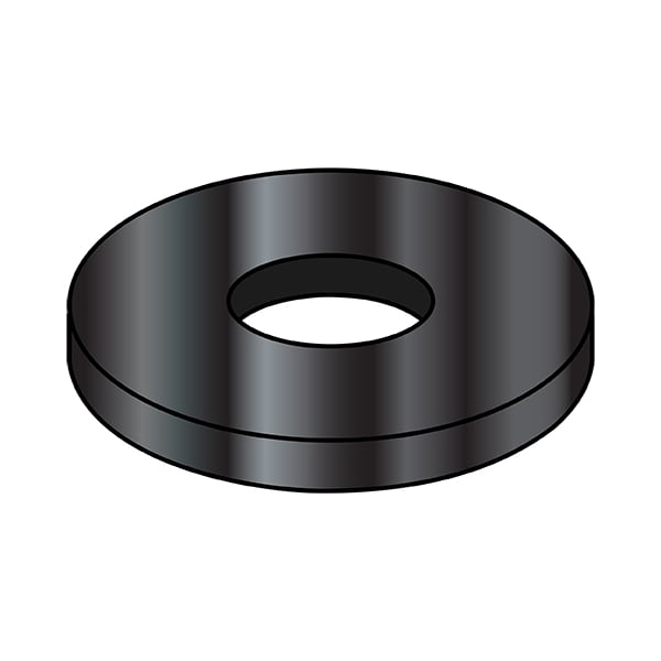 Flat Washer, For Screw Size .023-1.062" , Stainless Steel Black Oxide Finish, 1000 PK