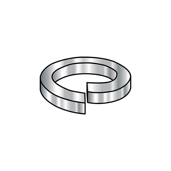 Split Lock Washer, For Screw Size 7/16 in 420 Stainless Steel, 500 PK