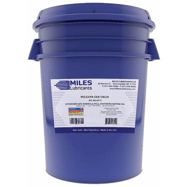 Synthetic Motor Oil, 5W-20, 5 Gal.