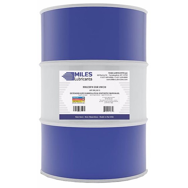 Synthetic Motor Oil, 0W-20, 55 Gal.