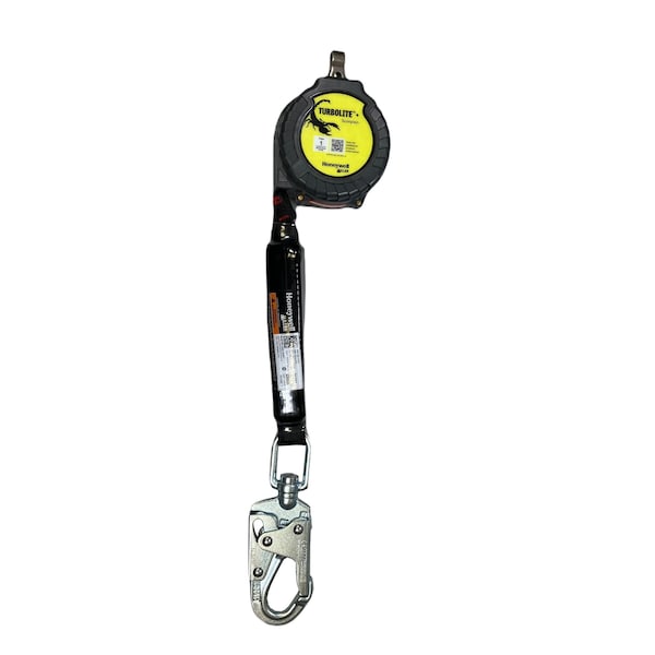 Miller TurboLite(TM)+ Personal Fall Limiter, 9 ft. Length, Carabiner, Steel, 1 Leg(s)