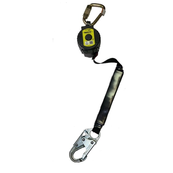 TurboLite+ Personal Fall Limiter, 6 ft. Length, Carabiner, Steel, 2 Leg(s), 420 lb Weight Capacity