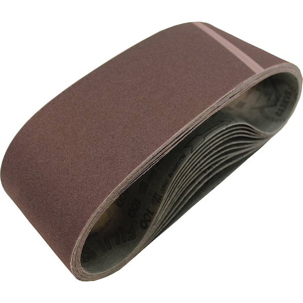 4 Inch X 24 Inch Abrasive Belt, 80 Grit, 4" W, 24" L, 80 Grit