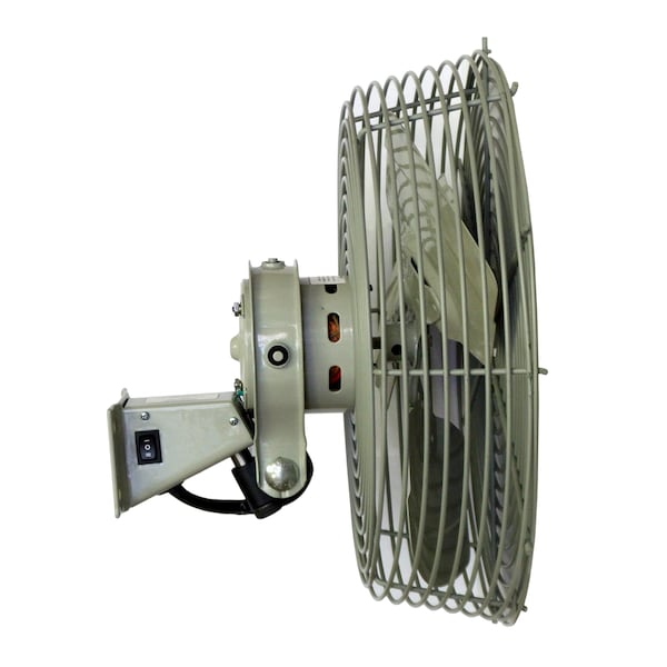 Low Velocity Navy Fan, Yoke Mount, 12 in Blade Dia