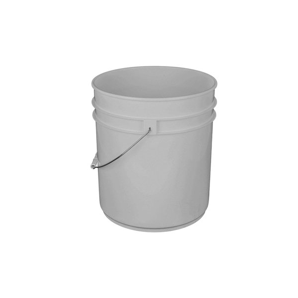 5 Gal. Straight Sided Plastic Pail, Open Head
