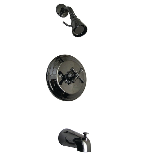 NB3630AX Pressure Balanced Tub/Shower Faucet with Metal Cross Handle