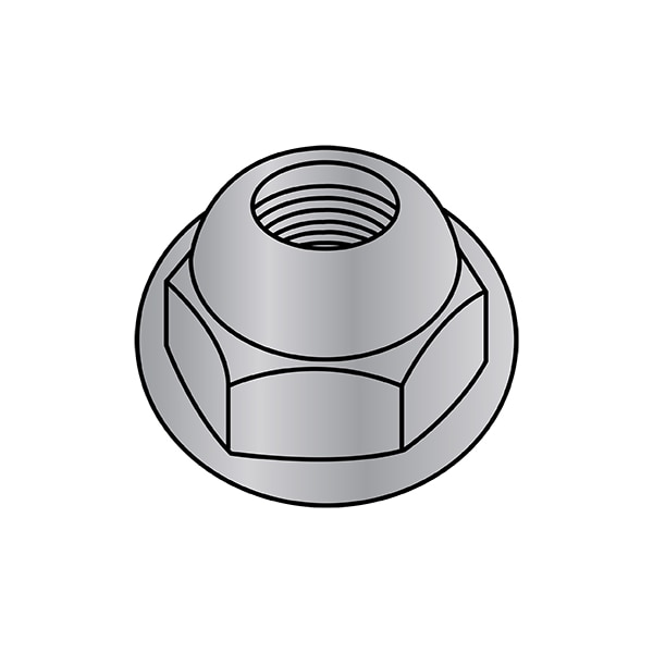 Cap Nut, #10-24, Zinc Alloy, Zinc Plated, 0.291 in H, 1000 PK