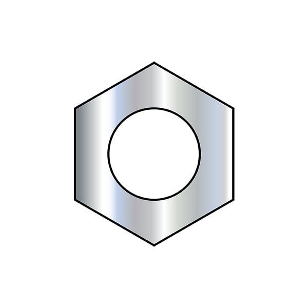 Hex Nut, 9/16"-18, Steel, Grade 8, Plain, 31/64 in Ht, 500 PK