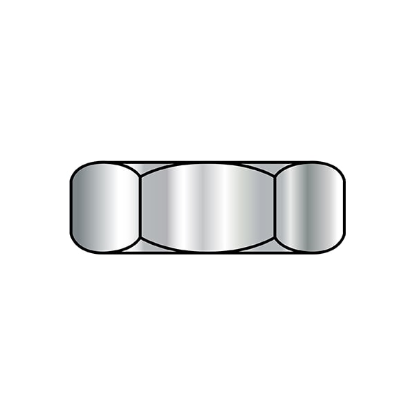Machine Screw Nut, 1/4"-20, Stainless Steel, Not Graded, 3/16 in Ht, 2000 PK