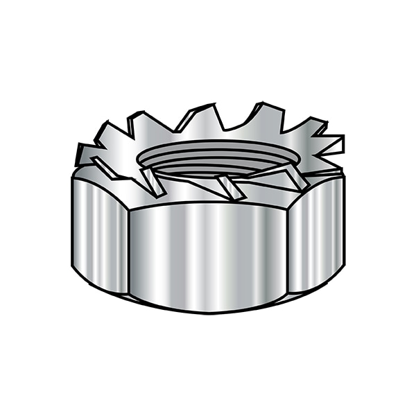 Hex Nut, 5/16"-18, Stainless Steel, Not Graded, Plain, 0.258 to 0.273 in Ht, 1000 PK
