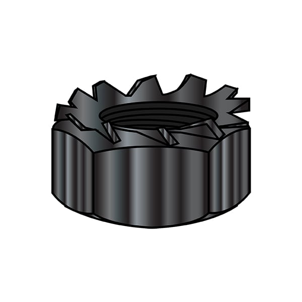 Hex Nut, 5/16"-18, Steel, Zinc Plated, 0.258 to 0.273 in Ht, 1500 PK