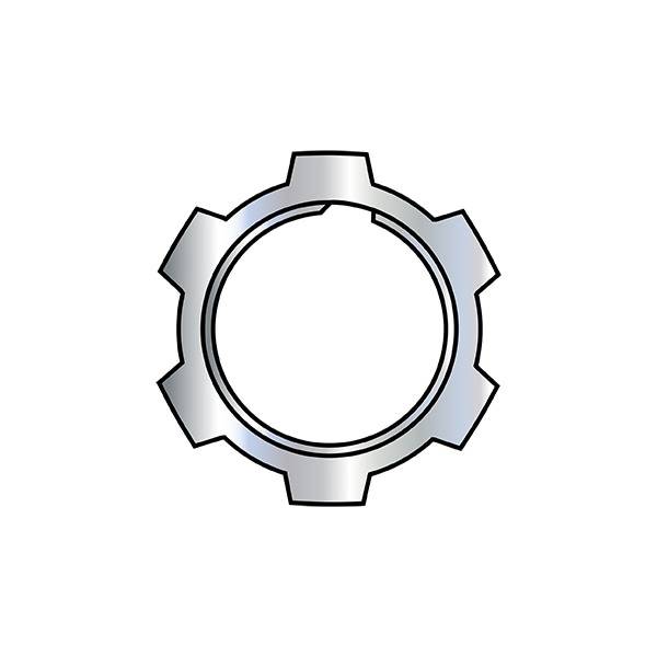 Lock Nut, 3/4", Alloy, Zinc Plated, 1000 PK