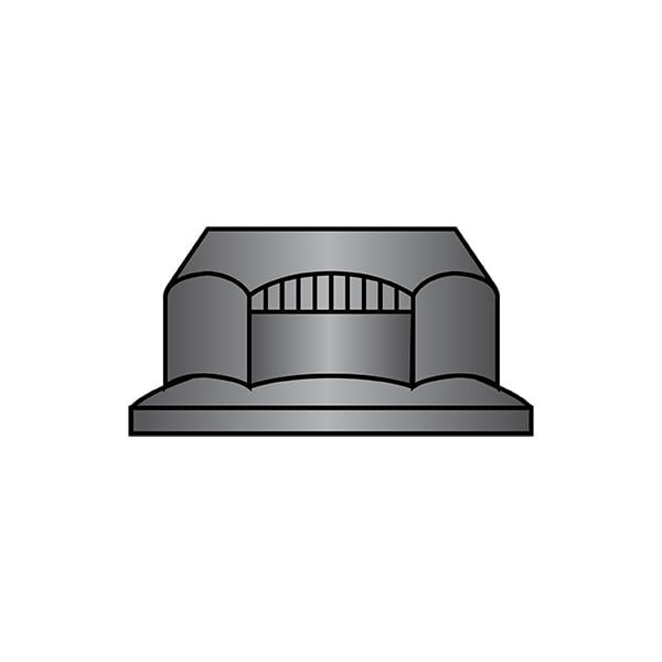 Lock Nut, 1"-8, Steel, Grade G, Black Phosphate, 0.513 in Ht, 100 PK