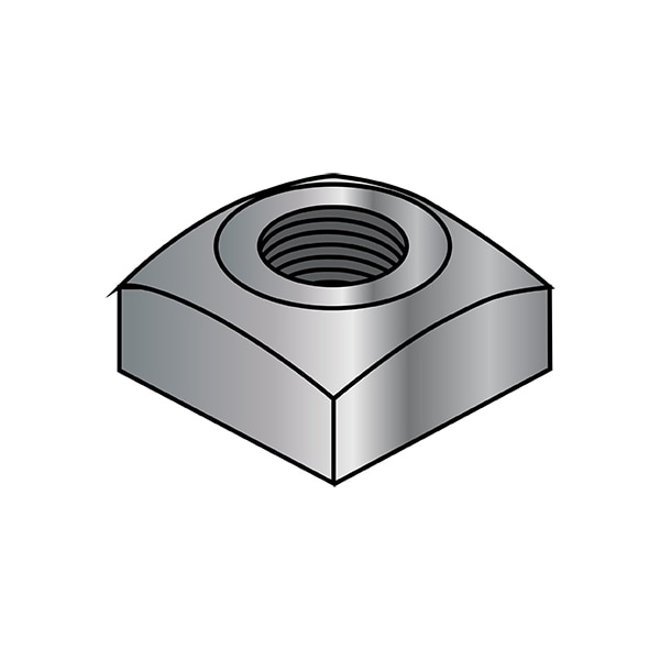 1-8 SQUARE NUT REGULAR GALVANIZED, PK50