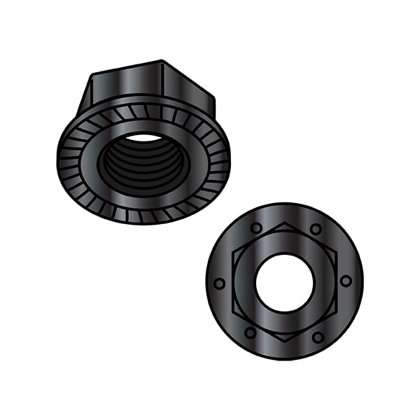 Lock Nut, 5/16"-18, Steel, Grade 8, Black Phosphate, 0.17 in Ht, 1500 PK