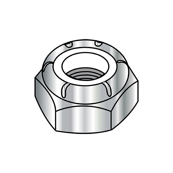 Nylon Insert Lock Nut, #4-40, 18-8 Stainless Steel, Not Graded, 2000 PK