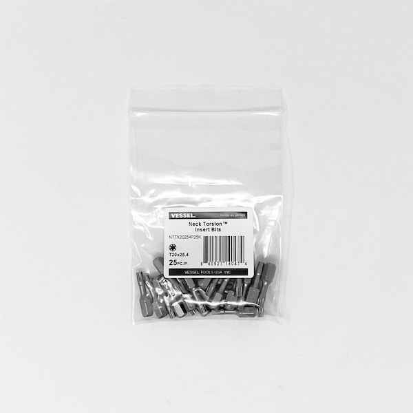 NECK TORSION Insert Bit T20x25.4, PK25