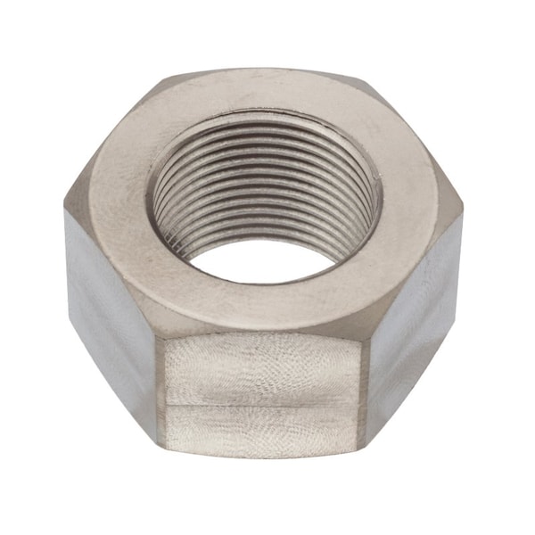 Hex Nut, 5/8"-24, Stainless Steel, Not Graded, Plain, 35/64 in Ht
