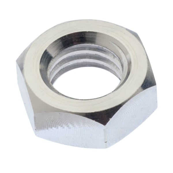 Hex Nut, 1/2"-13, Titanium, Grade 2, Plain, 7/16 in Ht