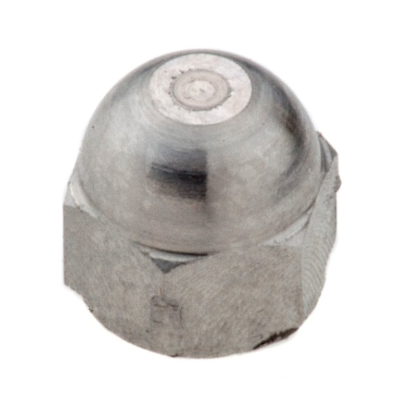 Acorn Nut, #8-32, 316 Stainless steel, Plain, 11/32 in H