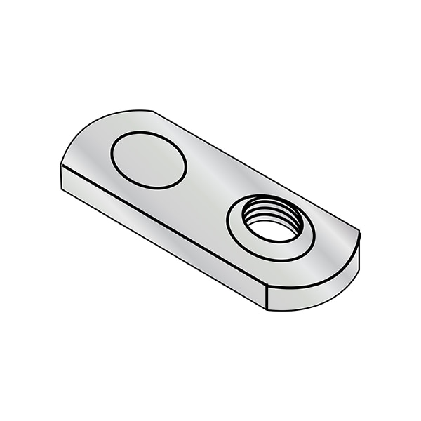 Tab Weld Nut, M6-1.00, Steel, 1000 PK