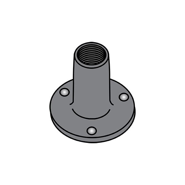 Round Weld Nut, #8-32, Steel, 0.046 in Ht, 1000 PK