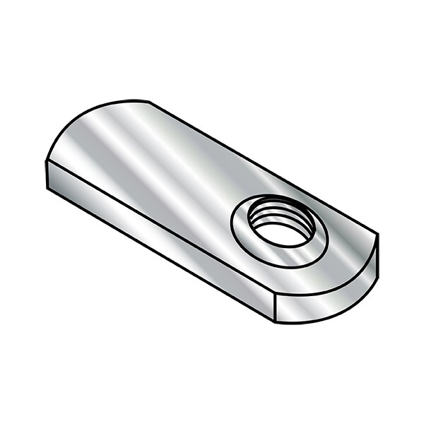 Tab Weld Nut, 3/8"-16, 18-8 Stainless Steel, 0.655 in Wd, 1.14 in Lg, 0.145 in Ht, 1000 PK