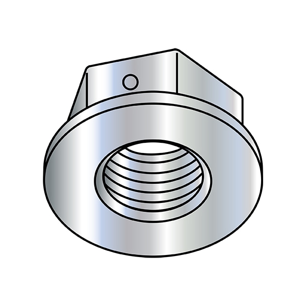 Lock Nut, 5/8"-11, Steel, Grade F, Zinc Plated, 0.4 in Ht, 350 PK