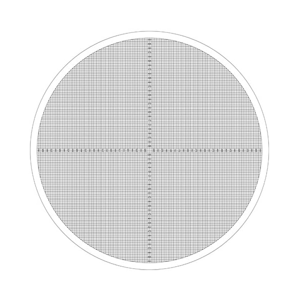 Optical Comparator Grid Chart For 10 Pow