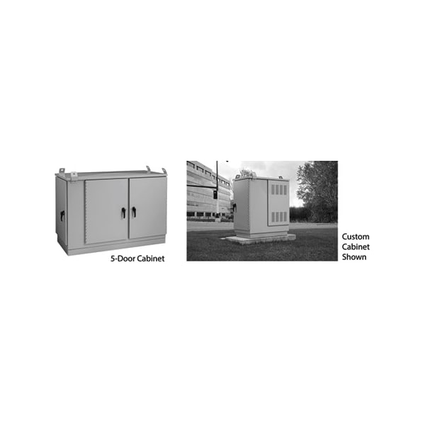 OPAL Pad-Mount DSL Cabinet, 48.50x73.54x30.00, Lt Gray, Aluminum