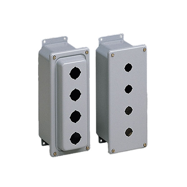 Screws Electrical Enclosures, 8 in H, 2-3/4 in D, 4 in W, NEMA 4, Steel