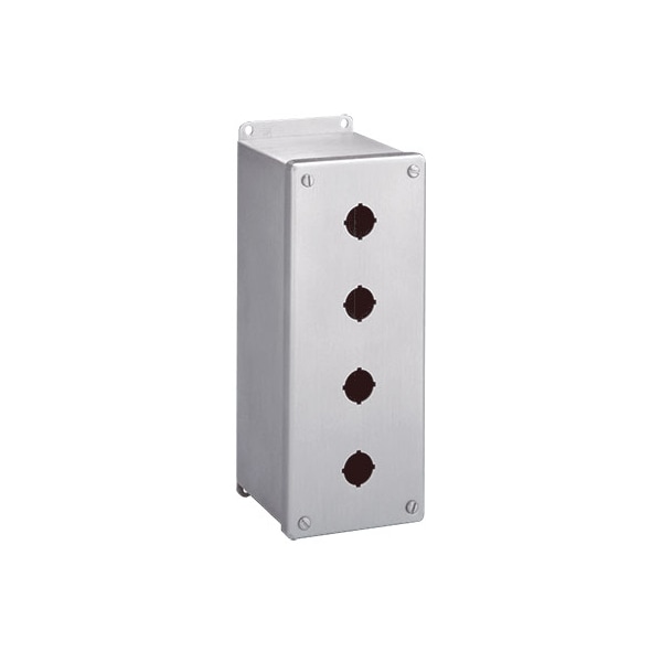 Captive Screws Electrical Enclosures, 10 in H, 4-3/4 in D, 4 in W, NEMA 4X, 304 Stainless Steel