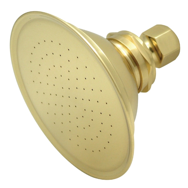 Shower Head, Polished Brass, Wall Mount