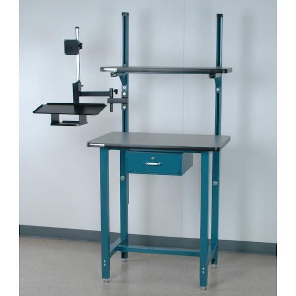 Computer Desk W/ Monitor Arm And Drawer