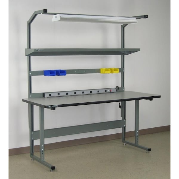 Bolted Workbenches, 96" W, Adjustable Height, 1000 lb.