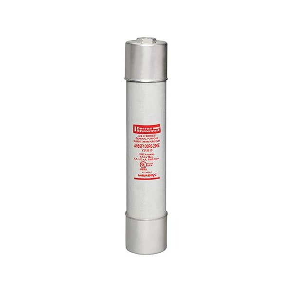 Medium-Voltage Fuse, A055 Series, 200A, E-Rated, 5500V AC, Cylindrical