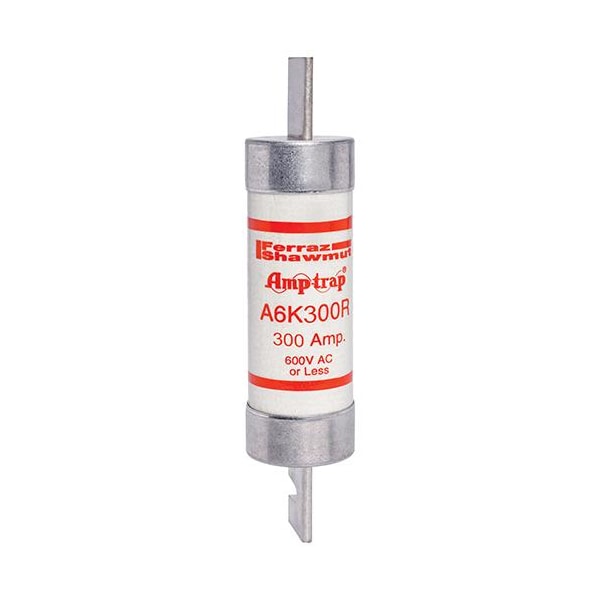 UL Class Fuse, RK1 Class, A6K-R Series, Fast-Acting, 300A, 600V AC