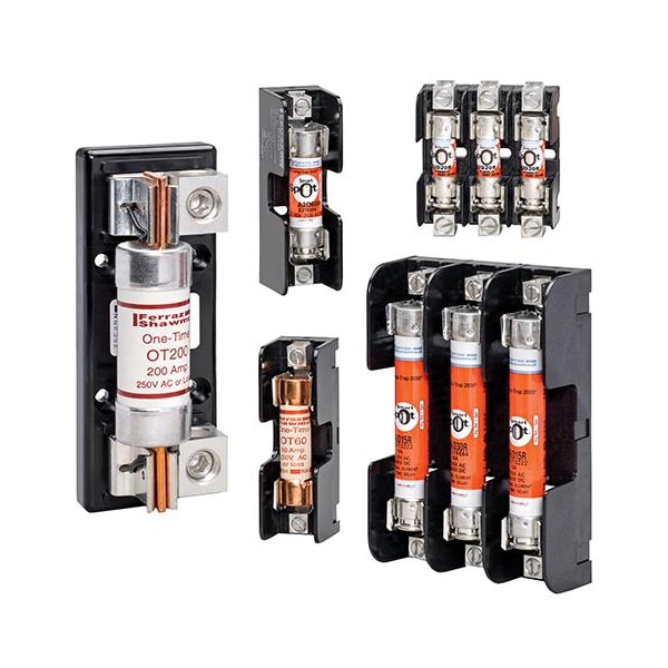 Open Fuse Block, R UL Class, 2 Poles, 250V AC/DC Volt Rating