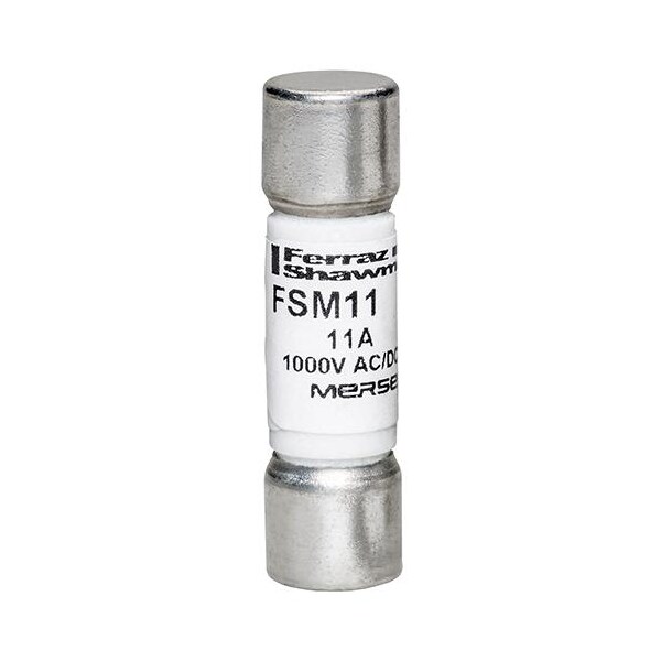 Midget Fuse, FSM Series, Fast-Acting, 11A, 1000V AC, 20kA at 1000V AC