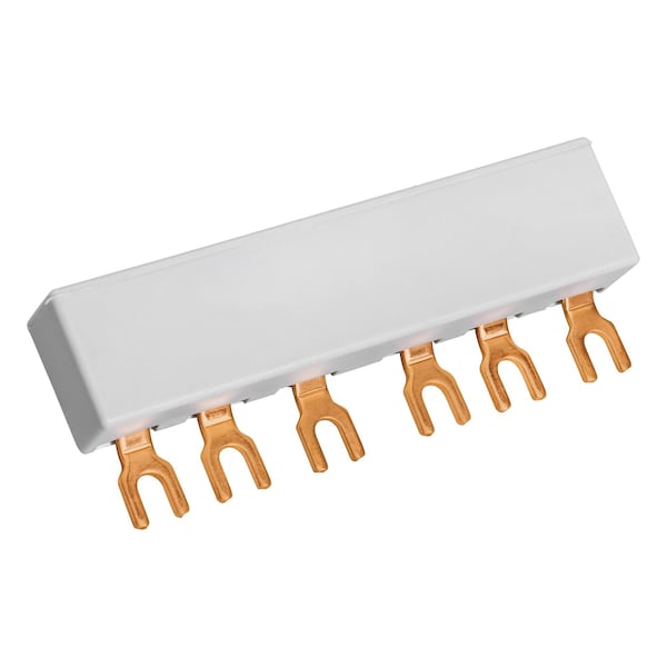 Busbar Connector, 30A Amp Range, 600V AC/DC Volt Rating, 3 Poles, Pressure Plate