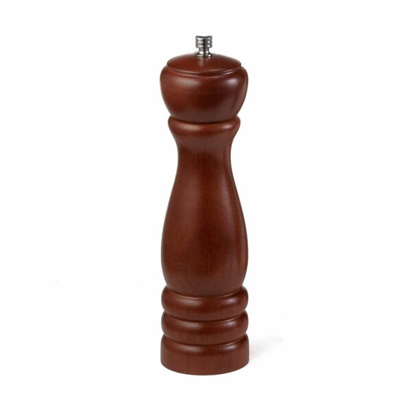 Wood Pepper Mill W/Mahogany, 8.75"